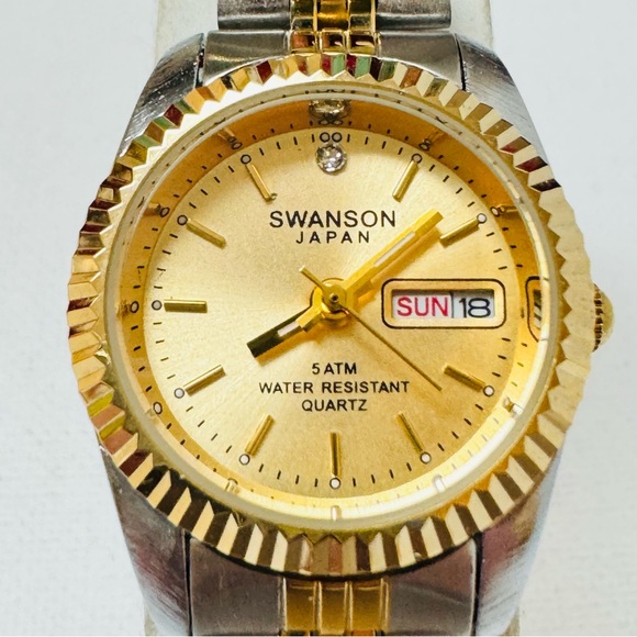 Two-Tone Gold and Silver Women's Watch - Picture 12 of 13